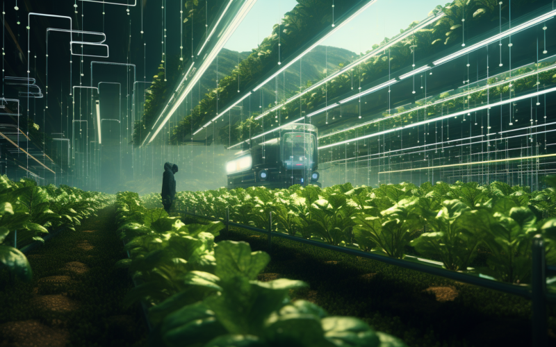 futuristic vegetable farming